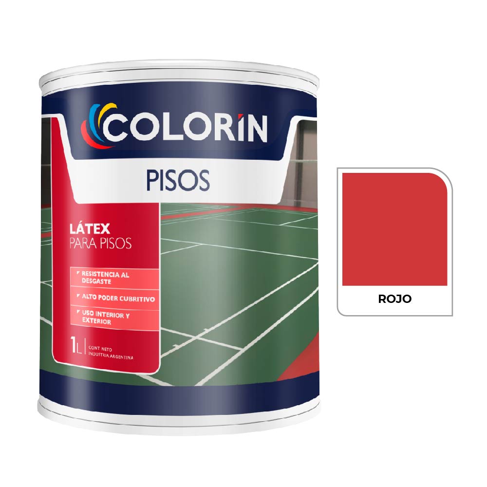 Colorin Pisos Rojo  1 L