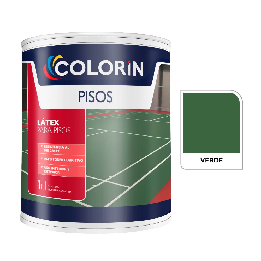 Colorin Pisos Verde  1 L