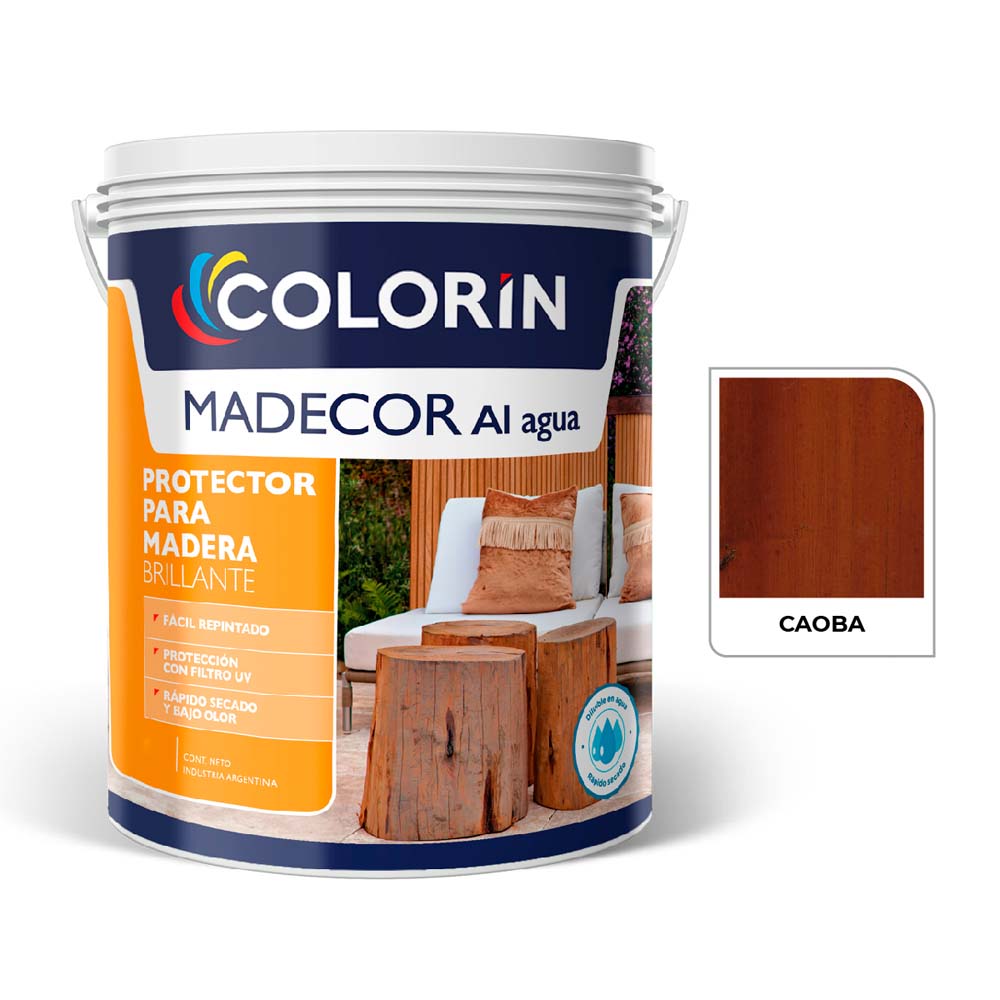 Madecor al Agua Protect Brill Caoba  4 L