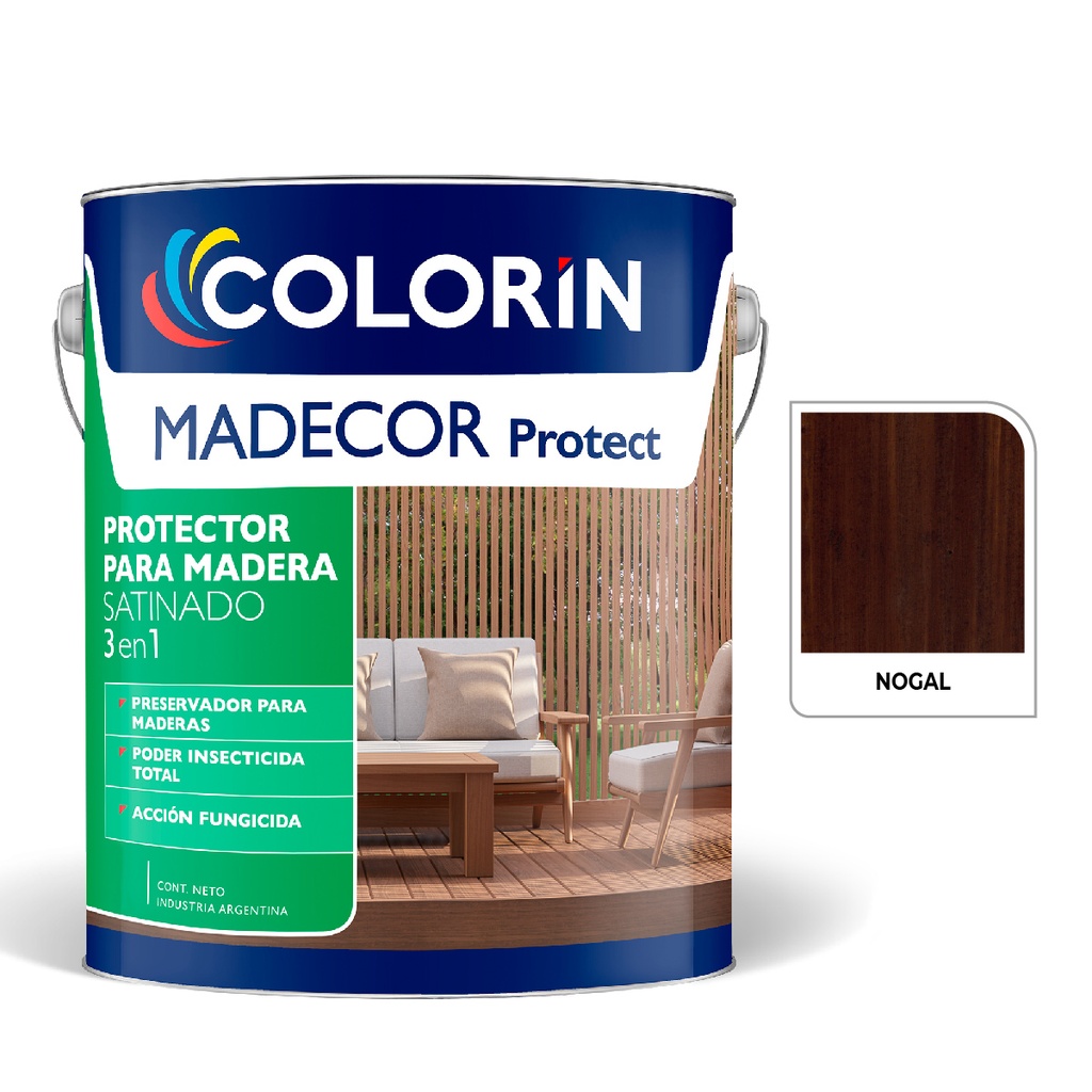 Madecor Protect 3 en 1 Nogal 4 L