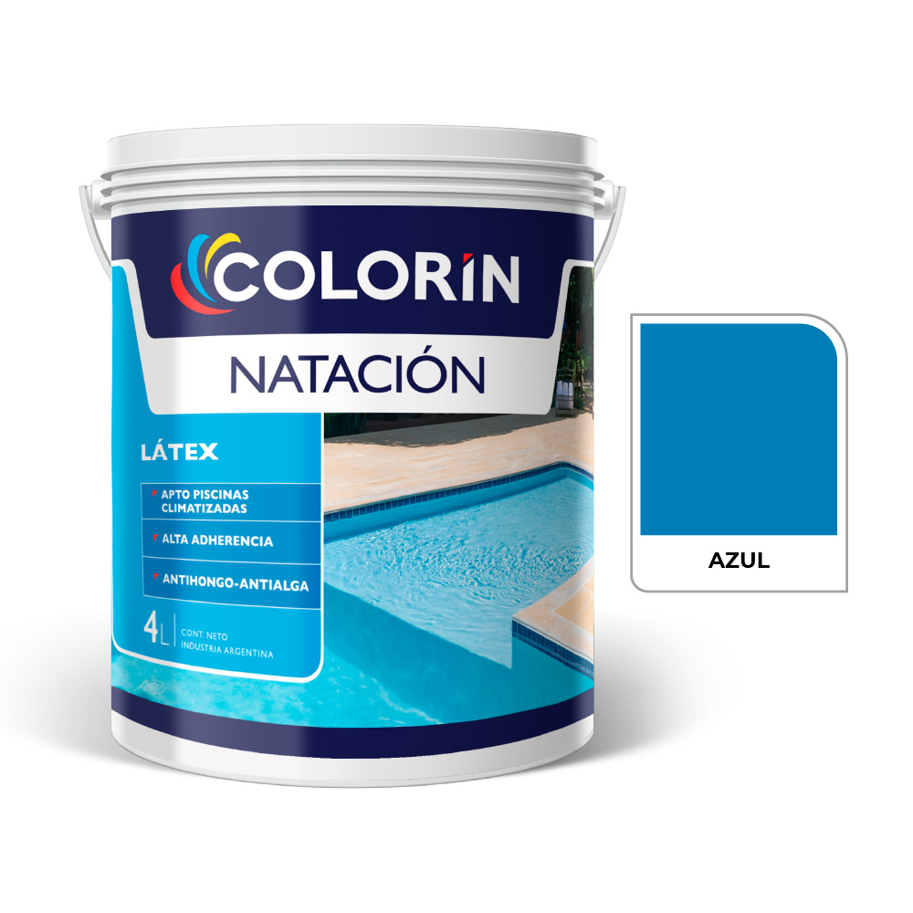 Natacion Latex Azul  4 L