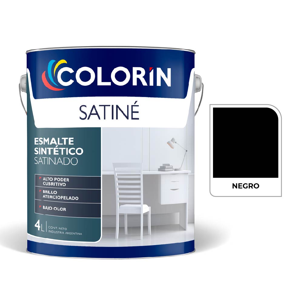 Satine Negro  4 L