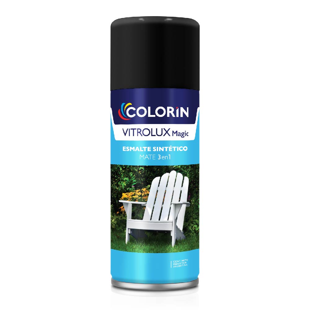 Vitrolux Aerosol Mate Negro 250 ml