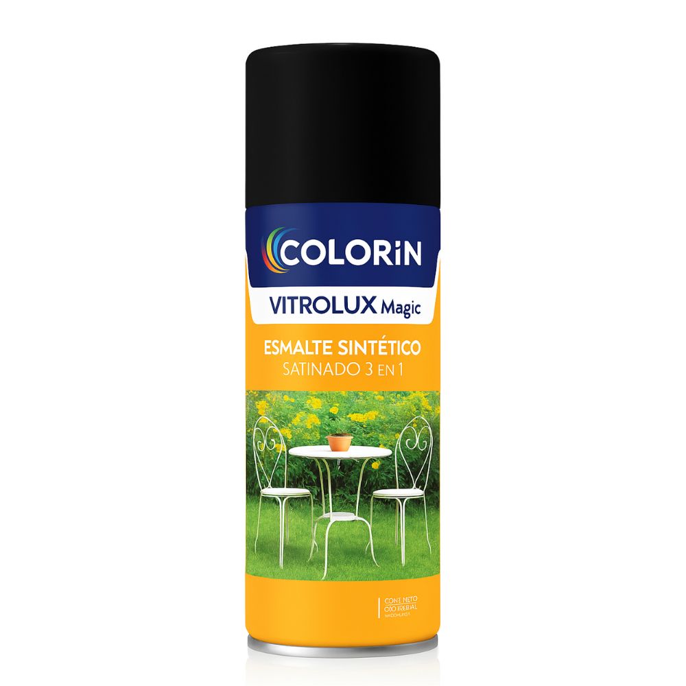 Vitrolux Aerosol Satin Negro 250 ml