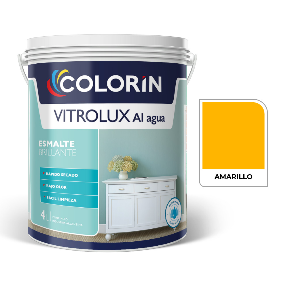 Vitrolux al Agua Brill Amarillo  4 L