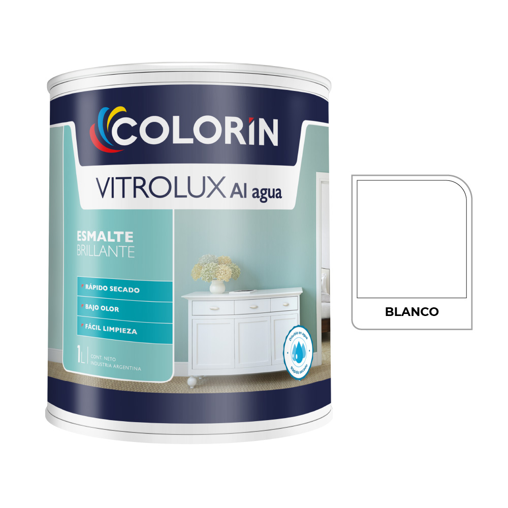 Vitrolux al Agua Brill Blanco  1 L