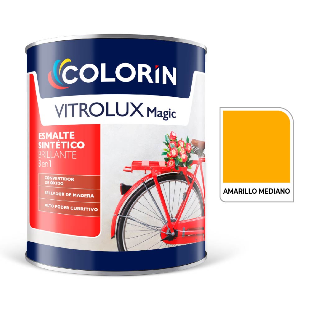 Vitrolux 3 en 1 Brill Amarillo Medio  1 L