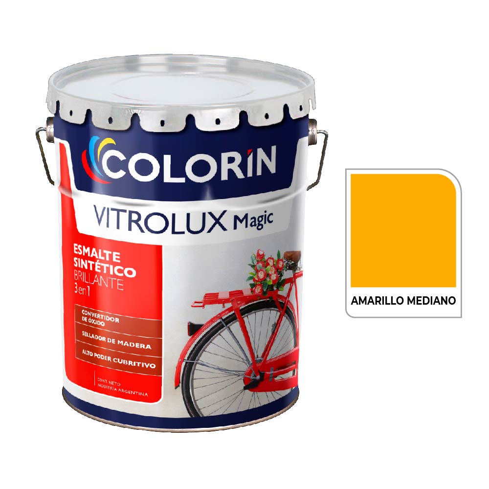 Vitrolux 3 en 1 Brill Amarillo Medio 20 L