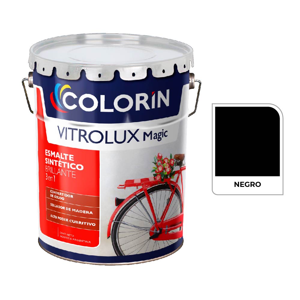 Vitrolux 3 en 1 Brill Negro 20 L