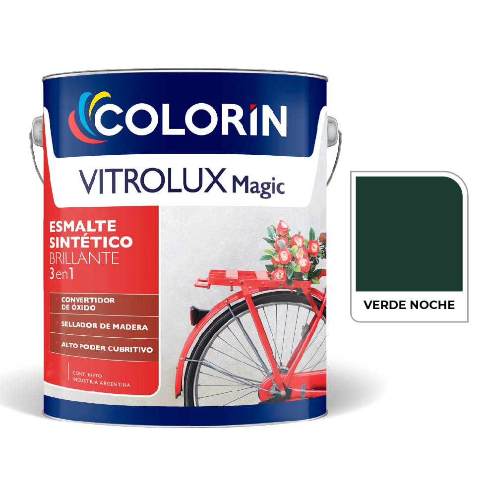Vitrolux 3 en 1 Brill Verde Noche  4 L