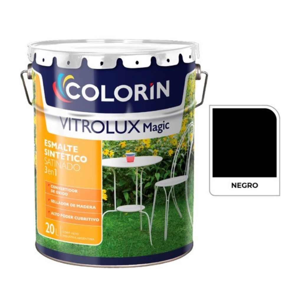 Vitrolux Magic Satin Negro 20 L