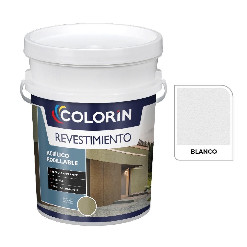 Rev. Acrilico Rodillable Blanco 25 Kg