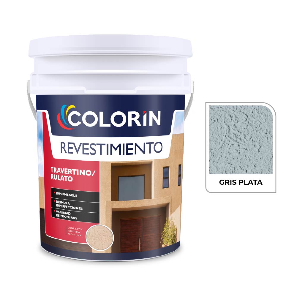 Colorin Rev. Trav. Medio Gris Plata 30 Kg