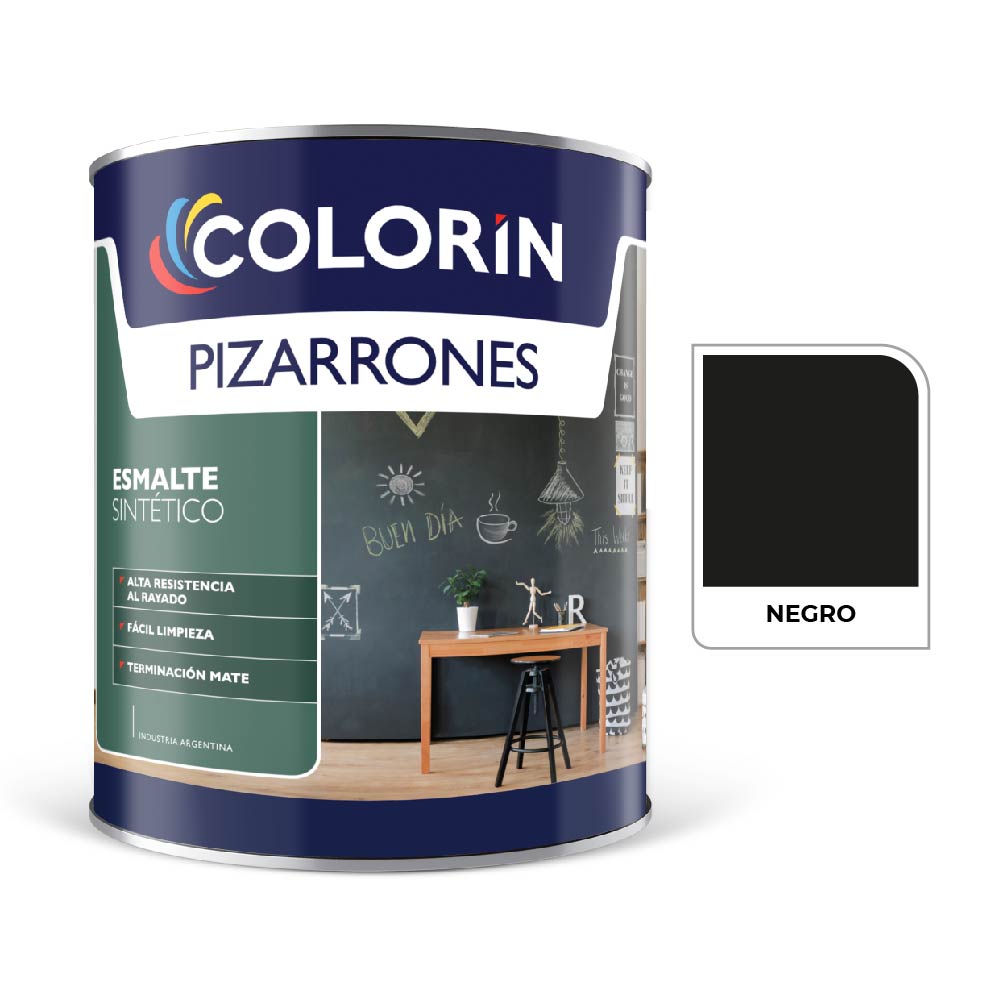 Colorin Esmalte Pizarron Negro 1 L