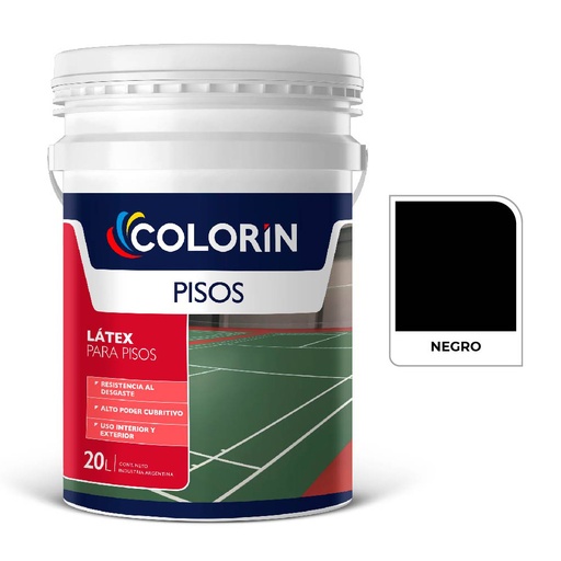 [75689] Colorin Pisos Negro 20 L