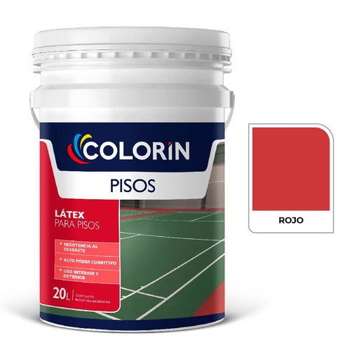 [74959] Colorin Pisos Rojo 20 L