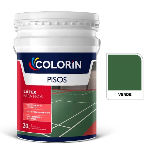 [74969] Colorin Pisos Verde 20 L