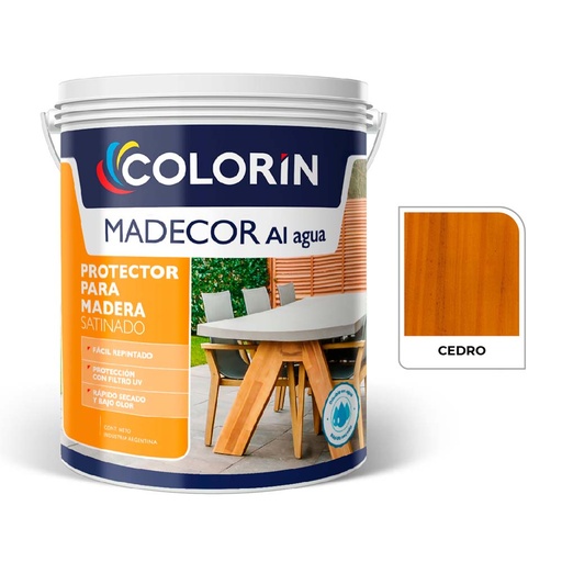 [45477] Madecor al Agua Protect Satin Cedro  4 L
