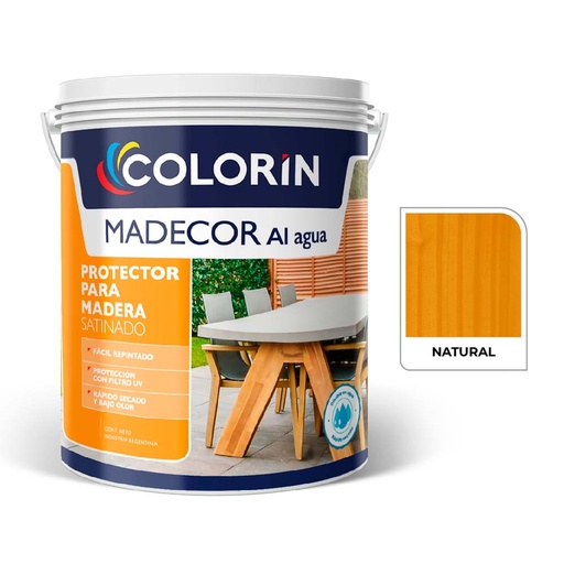 [45447] Madecor al Agua Protect Satin Natural  4 L