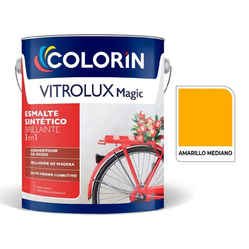 [70197] Vitrolux 3 en 1 Brill Amarillo Medio  4 L