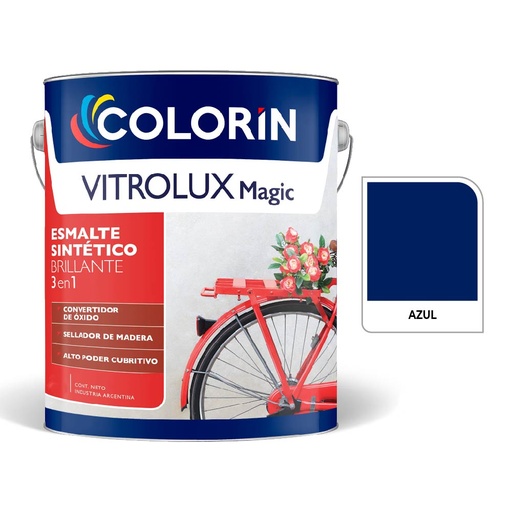 [70477] Vitrolux 3 en 1 Brill Azul  4 L