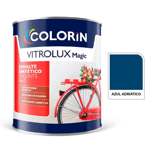[70025] Vitrolux 3 en 1 Brill Azul Adriatico  1 L