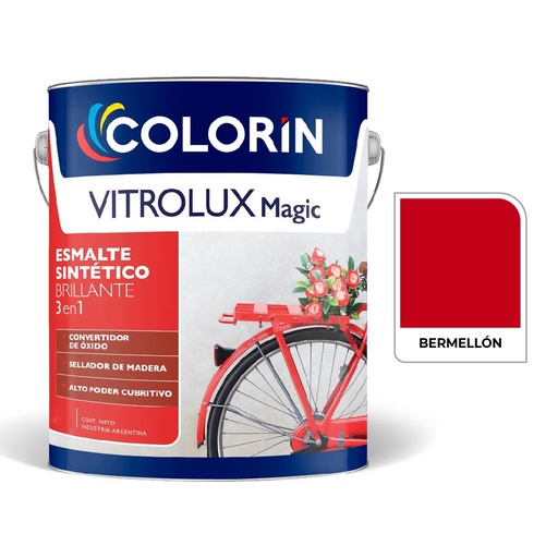 [70187] Vitrolux 3 en 1 Brill Bermellon  4 L