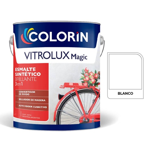 [70017] Vitrolux 3 en 1 Brill Blanco  4 L