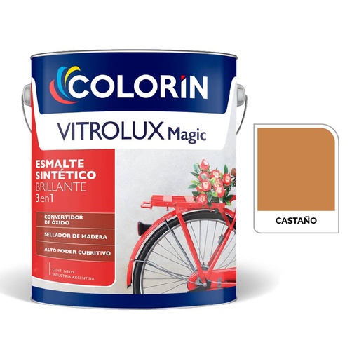 [70487] Vitrolux 3 en 1 Brill Castaño  4 L