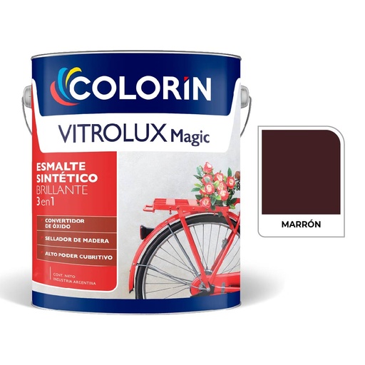 [70057] Vitrolux 3 en 1 Brill Marron  4 L