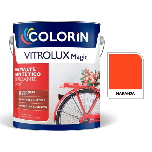 [70177] Vitrolux 3 en 1 Brill Naranja  4 L