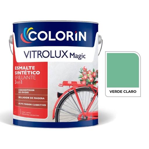 [70437] Vitrolux 3 en 1 Brill Verde Claro  4 L