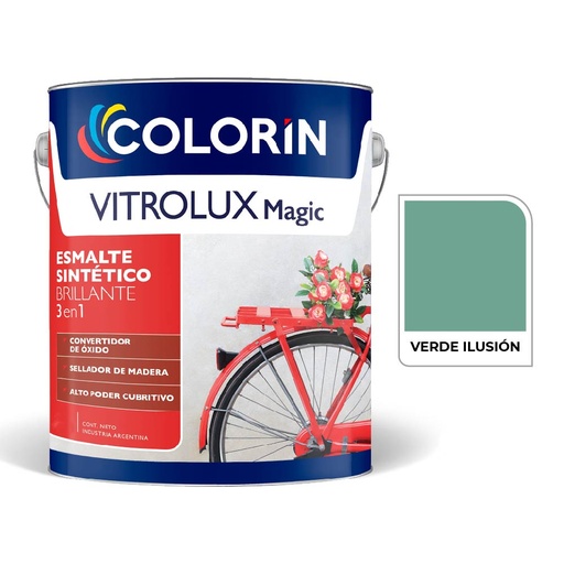 [70527] Vitrolux 3 en 1 Brill Verde Ilusion  4 L
