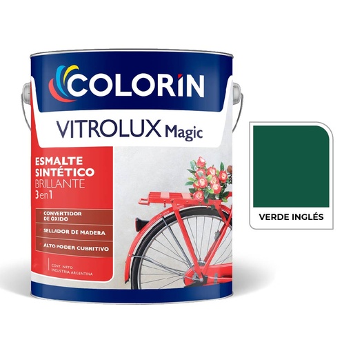 [70127] Vitrolux 3 en 1 Brill Verde Ingles  4 L