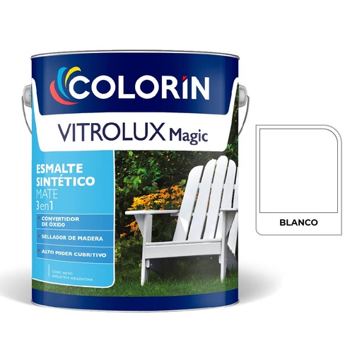 [70247] Vitrolux 3 en 1 Mate Blanco  4 L