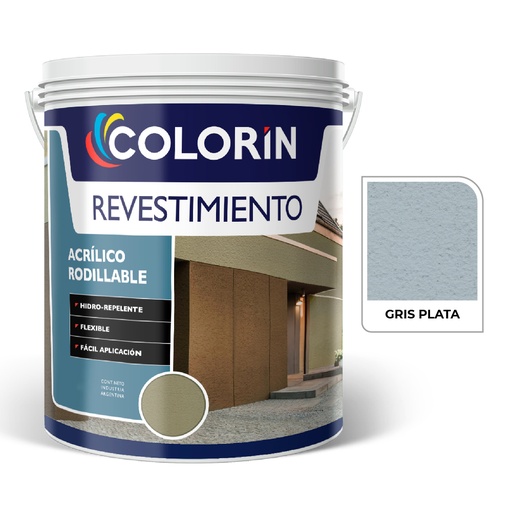 [44737] Colorin Rev. Acrilico Rod. Gris Plata  5 Kg