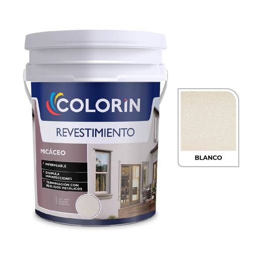 [44543] Colorin Rev. Micaceo Blanco 30 Kg