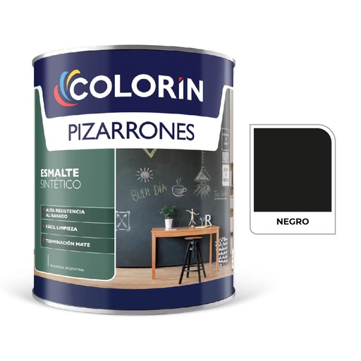 [71305] Colorin Esmalte Pizarron Negro 1 L